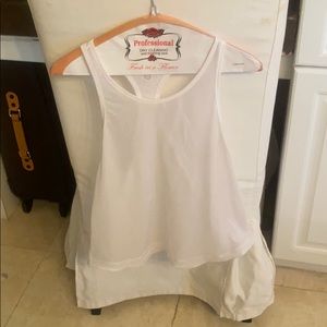 Lululemon white  tank  size 6